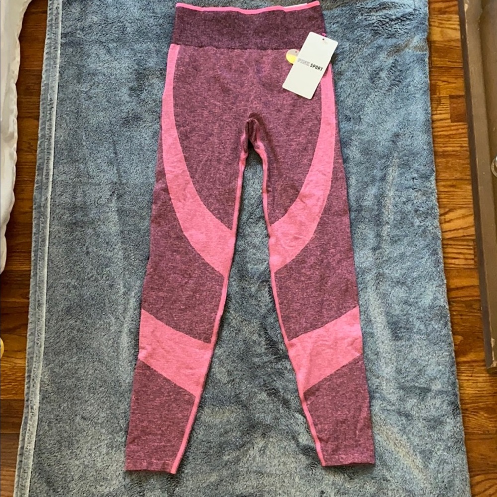 Pink seamless high waist legging